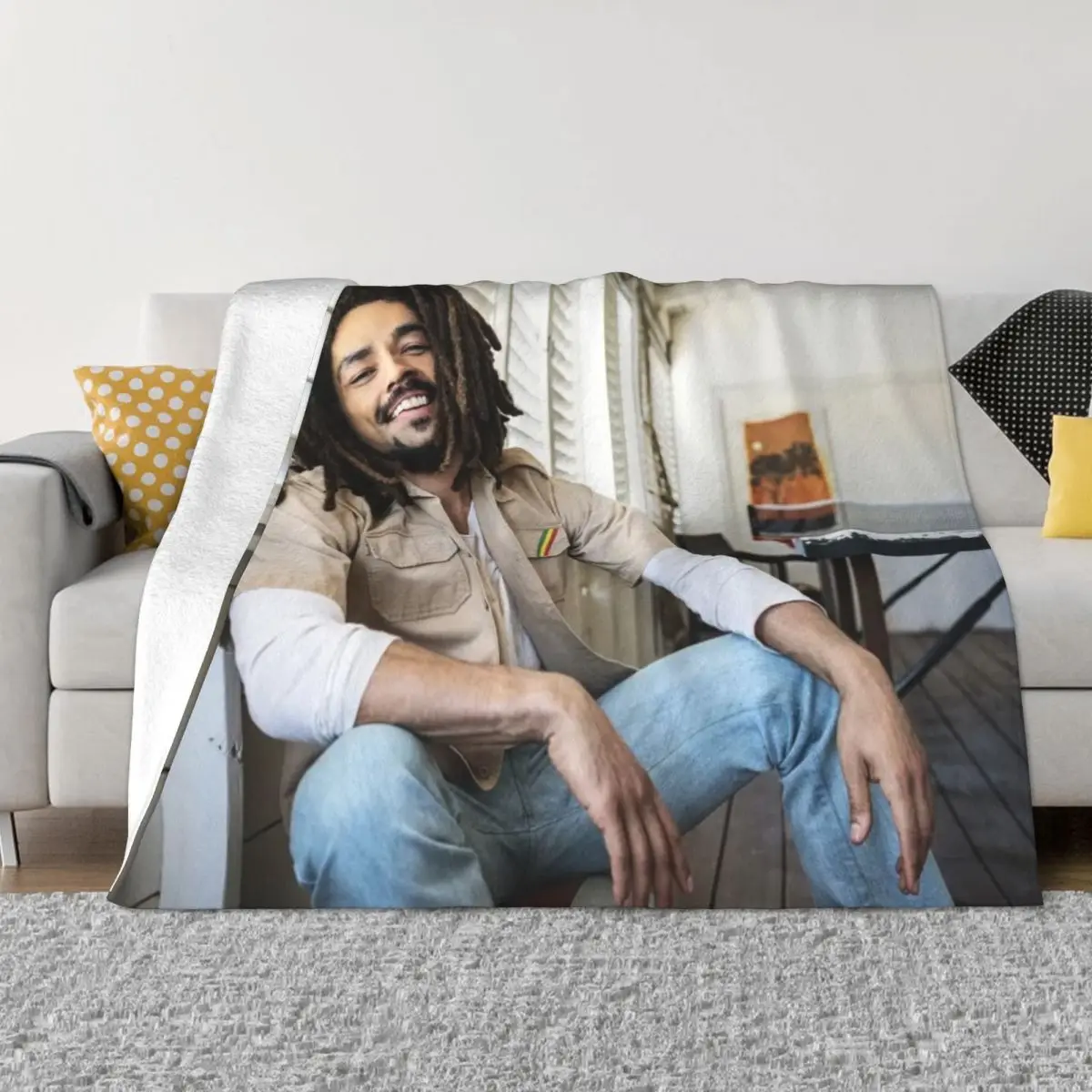 

Bob Marley 000525 Anime pet blankets beach blanket Sofa bed blanket Personalized blankets Throw Blanket