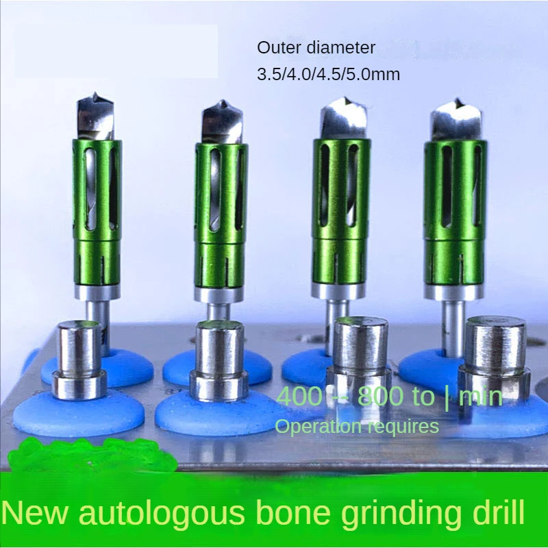 Dental Implant Bone Extraction Drill Autogenous Bone Self-grinding Bone Powder Collection Drill Bone Extraction Ring Drill Bone