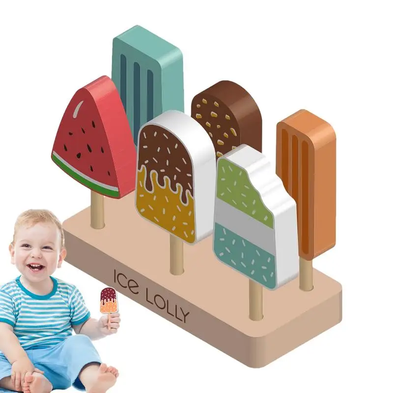 

Play Ice Cream Set For Kids Pretend Play Food Ice Lolly Pop Set Educational Toys Role Playing Game Pretend Playset For Kids Ages