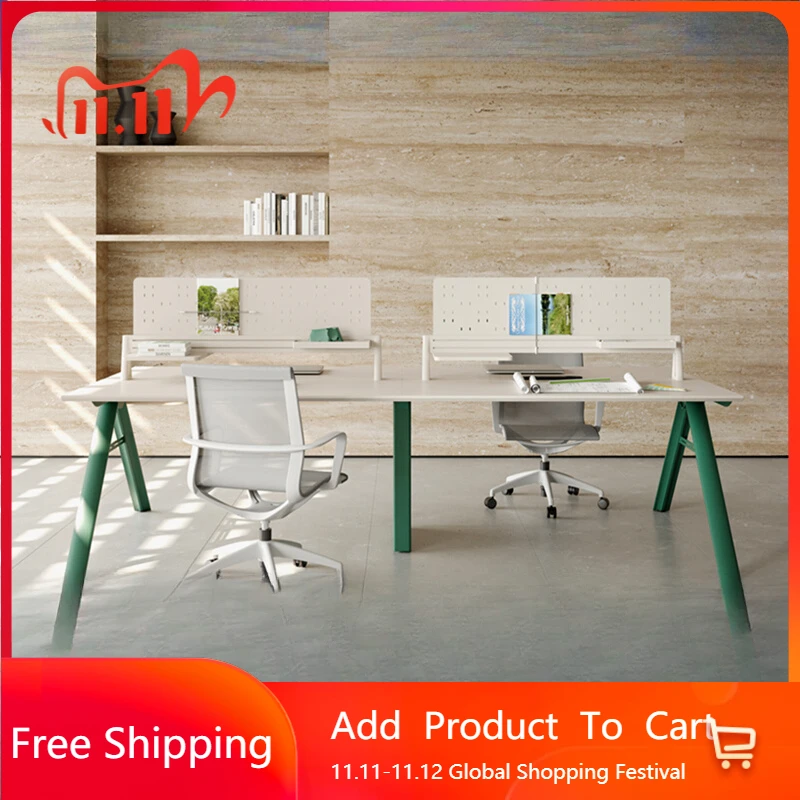 

Офисный стол Secretary Escritorio, стоячий органайзер, офисный стол для конференций, минималистичный металлический Escritorio, мебель для дома