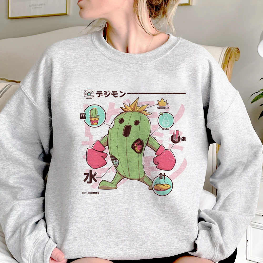 Felpe con cappuccio Digimon donna stile coreano anime anni '90 sweat y2k abbigliamento cappuccio felpe estetiche da donna