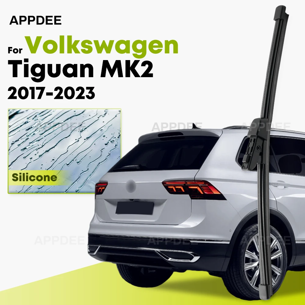 

Silicone Rear Wiper For VolksWagen VW Tiguan MK2 2017-2023 coated windshield wiper blade 14" Rear Window Brushes
