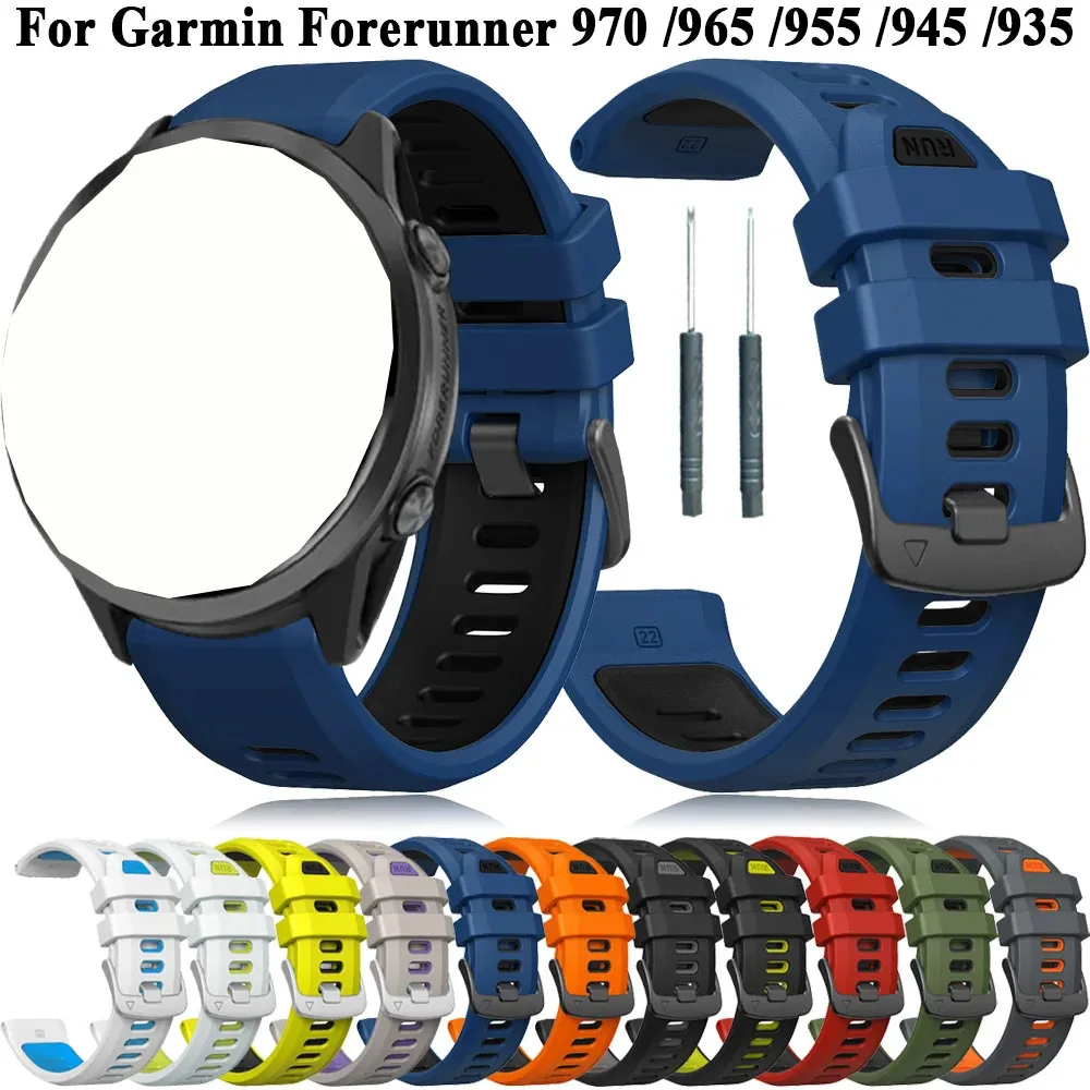 Sport Silikon Armband Für Garmin Forerunner 970 965 955 945 935 Armband Uhr Band 22mm Für Garmin 970 965 955 Armband Armband