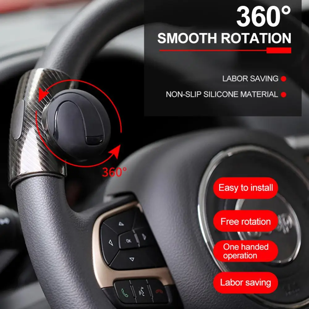 Steering Wheel Knob Ball Auto Spinner Knob Car Steeringbooster Silicone Power Steering Handle Ball Booster Strengthener