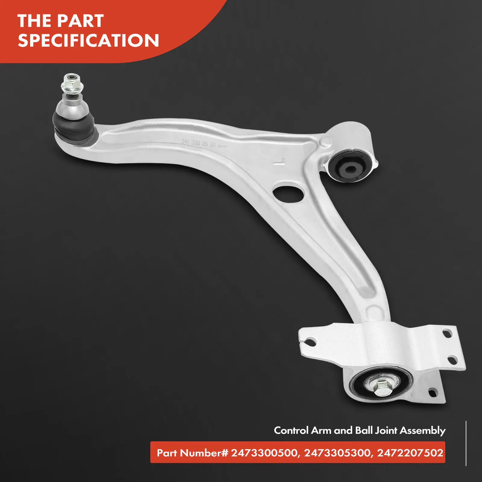 2 рычага управления с шаровым шарниром для Mercedes-Benz W177 A180 A180d A160d A 220 спереди 2473300500 , 2473305300 , 2472207502 , 2473305400