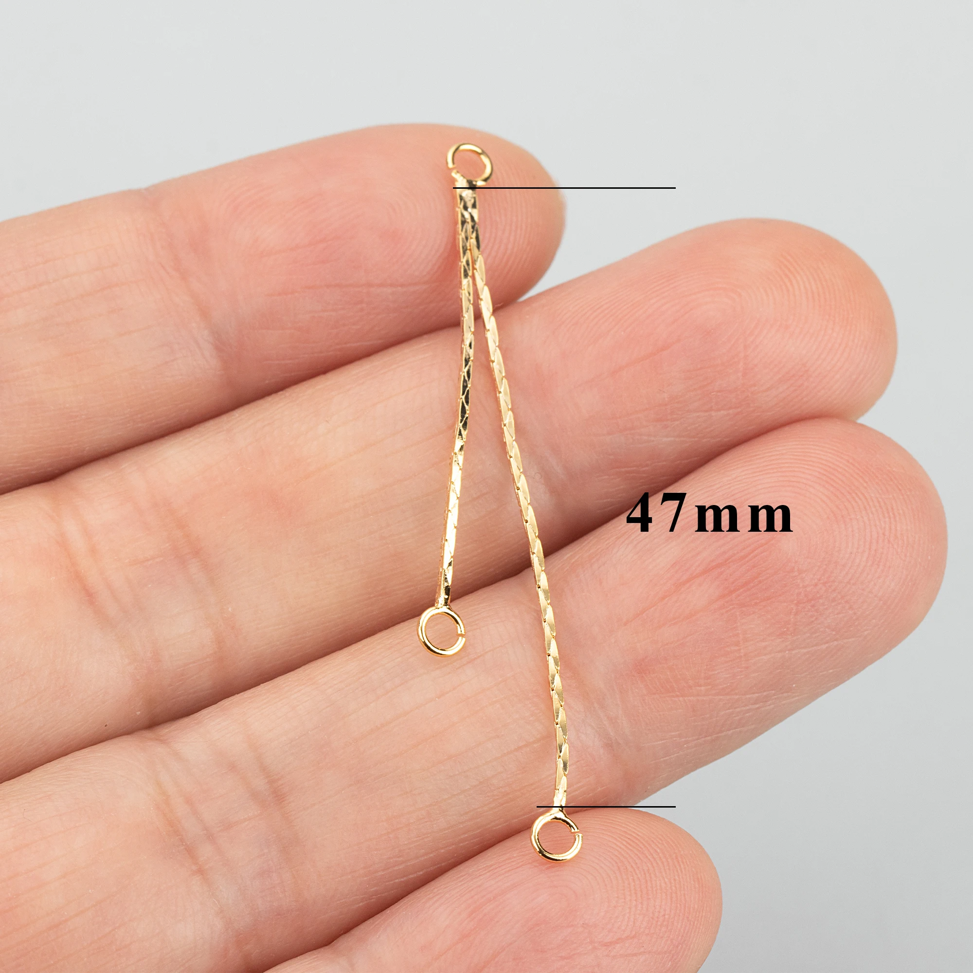GUFEATHER ME66,jewelry accessories,18k gold rhodium plated,copper,nickel free,hand made,connector,jewelry making,10pcs/lot