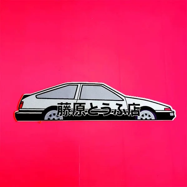 Car Styling Decals Automobile Motocross Stickers for AE86 Initial D Drift Racing Modified Applique Helmet Motorbike