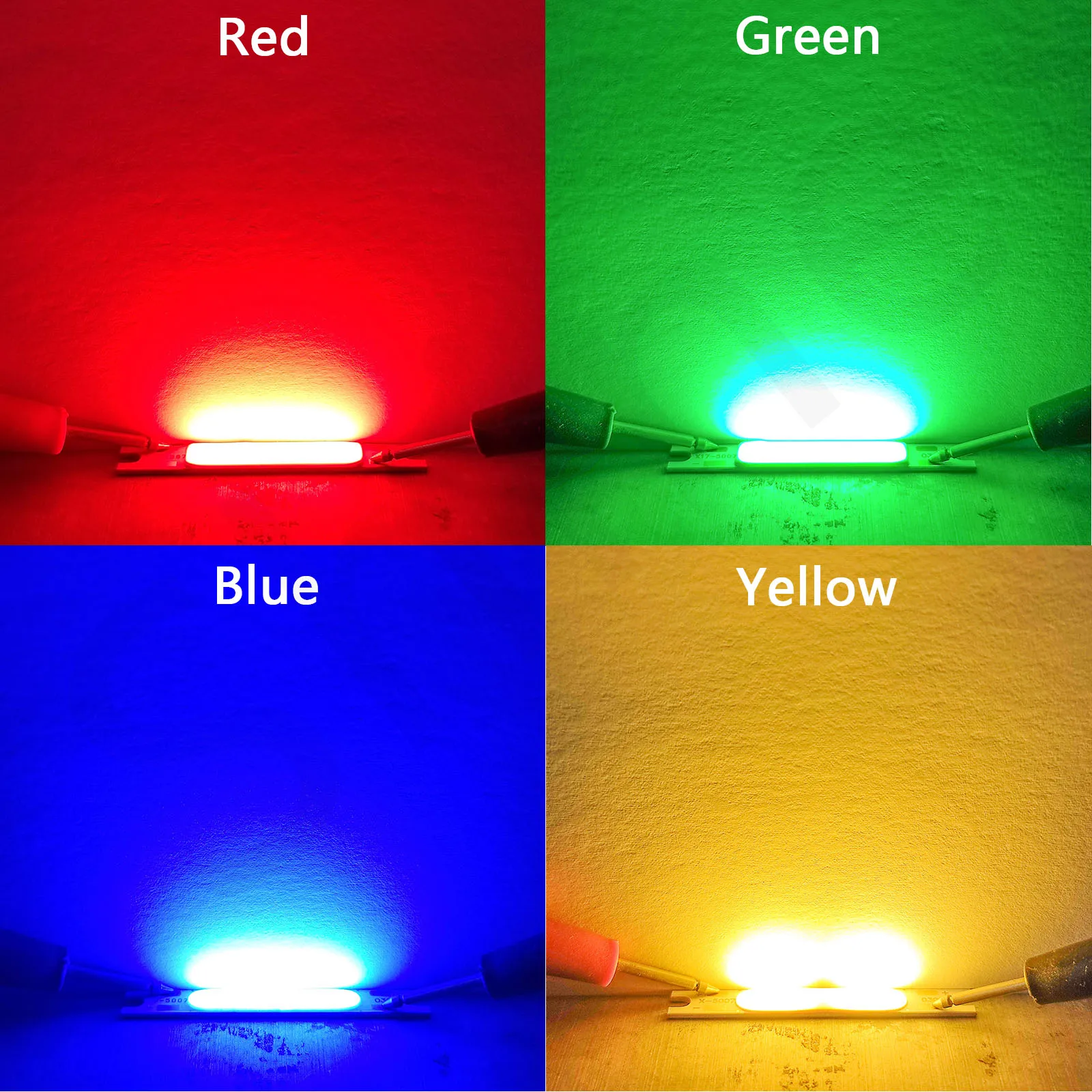 Imagem -04 - Alto Brilho Led Cob Luz Chip Lâmpada Contas 3w dc 12v para Luzes do Carro Led Bicicleta Lanterna Lâmpadas de Parede Luzes Tubo Diy Peças