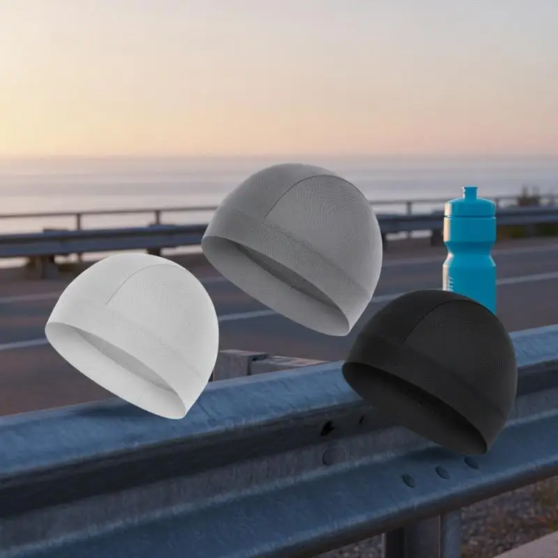 Summer Quick Dry Cooling Skull Cap 1Pc Anti-UV Helmet Liner Breathable Headwear for Men Cycling Fishing Climbing