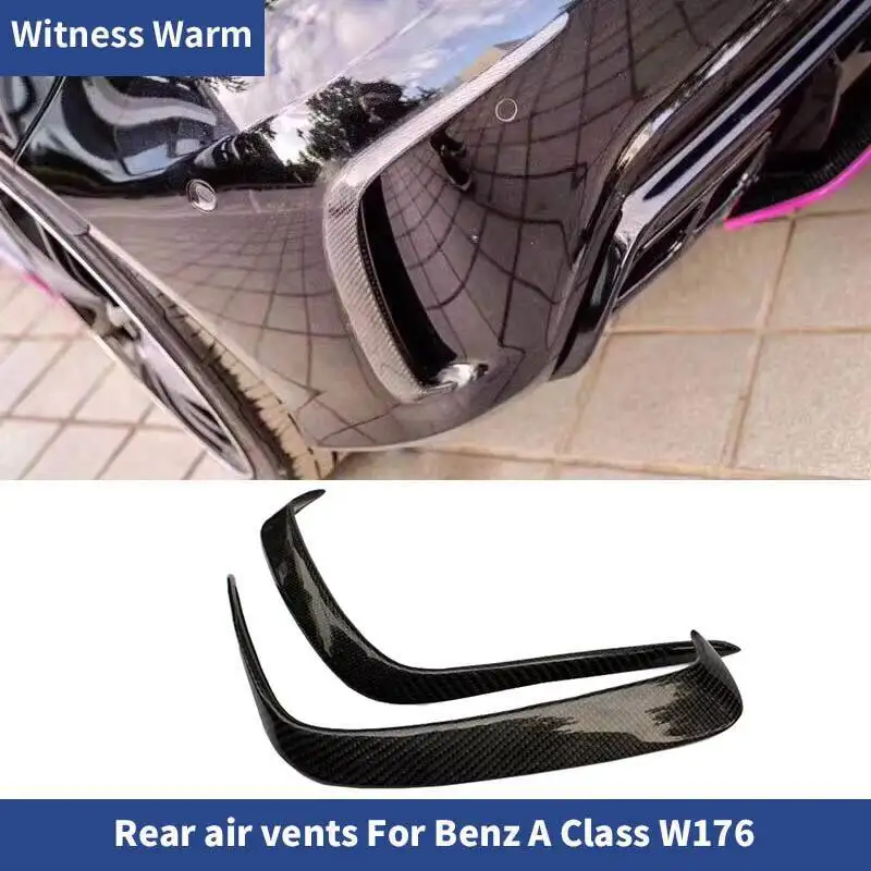 Lame de pare-choc arrière en fibre de carbone pour voiture Mercedes-Benz Classe A, modèles W176 A180 A200 A250 Jas dehors 16-19