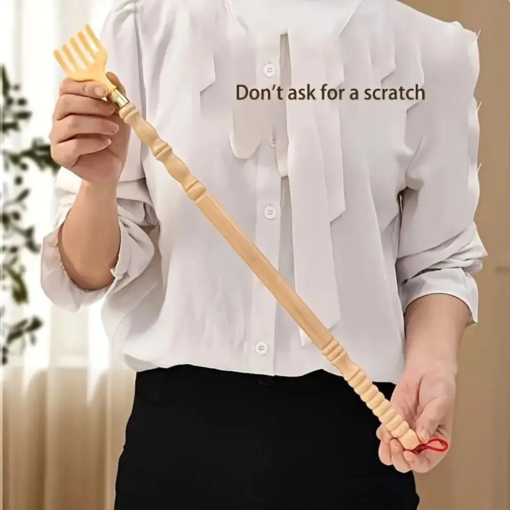 High Quality Wood Wooden Back Scratcher Plastic Long Reach Back Scratcher Stick Scratch-Massager Home