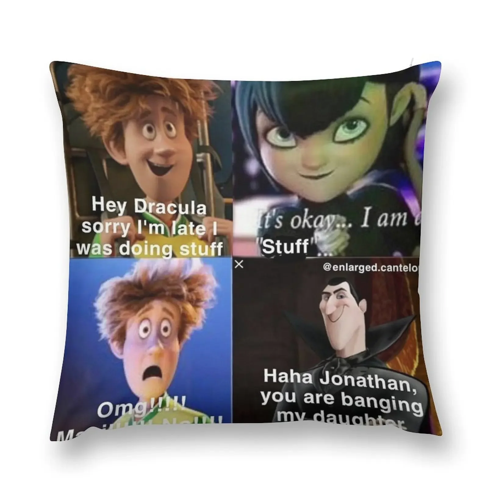 Haha Jonathan, You Are Banging My Daughter Comic Throw Pillow Marble Cushion Cover Christmas Pillow pillow