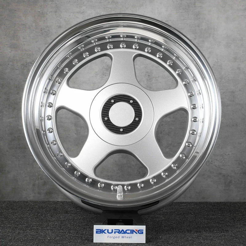 3 Piece Forged 5x120 4x100 Wheels 16 17 18 19 Inch Rims Alloy Polished Wheel Rim for BMW M5 E30 M3 E34 E36 E28 E46 E90 F30 view 3