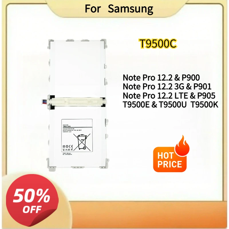 

New Battery T9500C For Samsung Galaxy Tab Note Pro 12.2 P900 P901 P905 T9500E T9500U T9500K