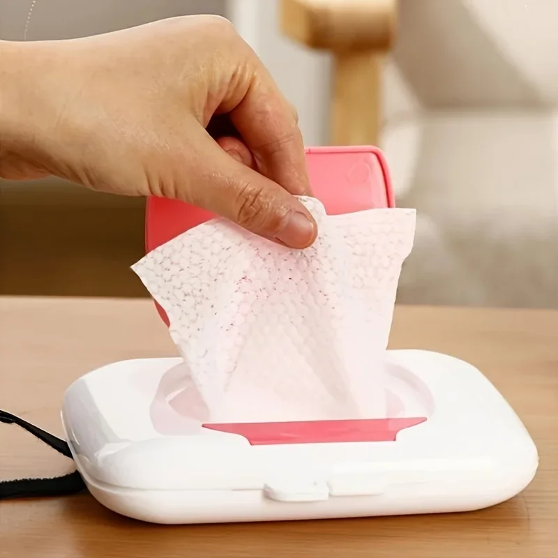 Wipes Dispensers Refillable Wipe Holder Baby Wipe Box Case for Indoor Outdoor Reusable Travel Wet Wipe Container view 4