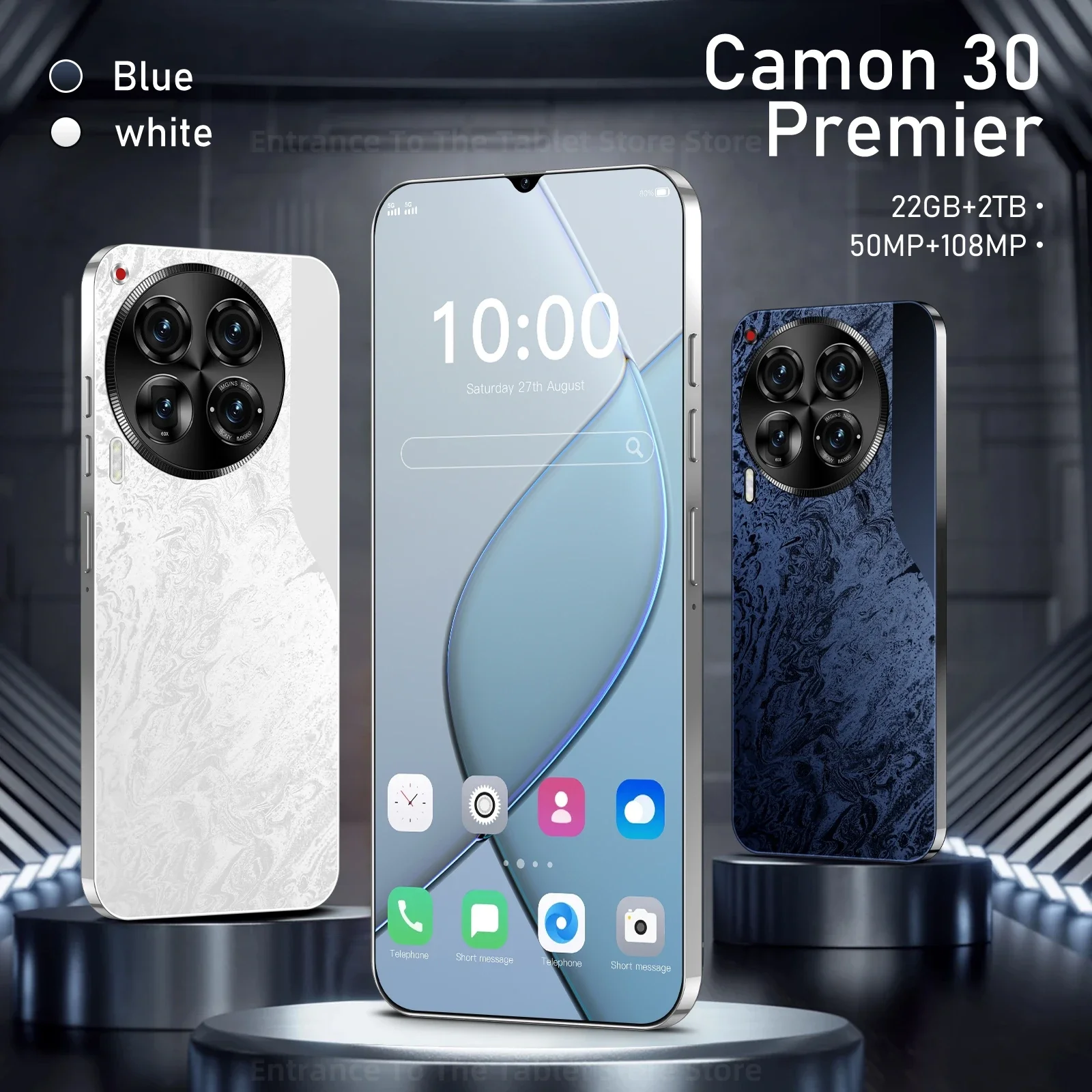 

Смартфон Camon 30 Premier, глобальная версия, Qualcomm 888, 10 ядер, 22 ГБ + 2 ТБ, 6800 мАч, 50 + 108 МП, 4G/5G, мобильный телефон, мобильный телефон на базе Android