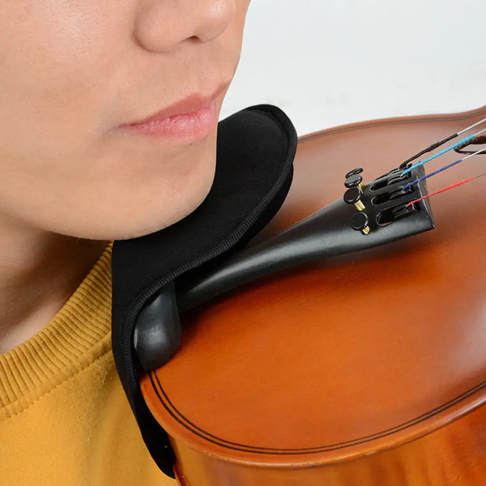 

1pc 3/4-4/4 Violin Shoulder Mat Comfortable Durable Chin Rest Pad For Students Professionals Easy Carry Violin Accessory Parts