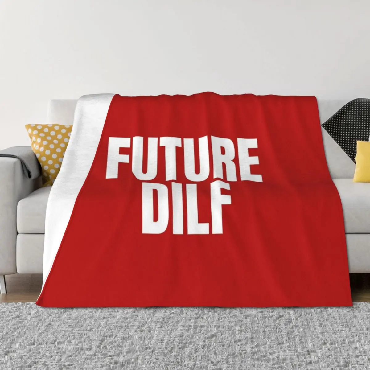 

Future DILF Throw Blanket Luxury Designer Winter beds blankets and throws Luxury Blankets