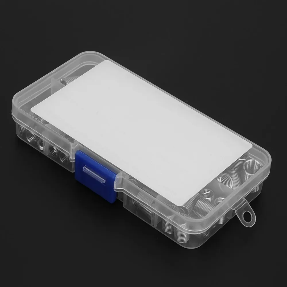 110pcs Durable Thread Repair Kit Portable Practical Coiled Wire Thread Insert Helical Thread Insertion Kit Hardware Fastening