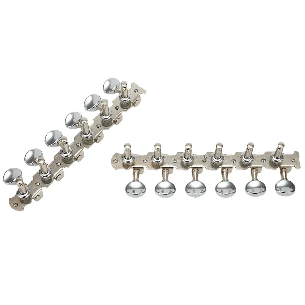 Guitar Tuning Pegs Easy Installation 12 String Guitar Tuners Round Machine Heads For 6L 6R Key Smooth And Accurate Tuning