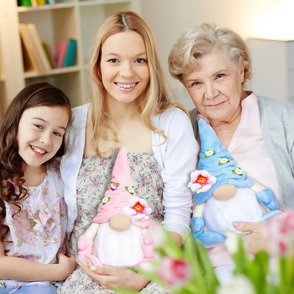 

Mother's Day Gnome Decor Easter Spring Cute Cartoon Gnome Ornament Festival Home Decoration Gift for Mom Mother's Day Decoration