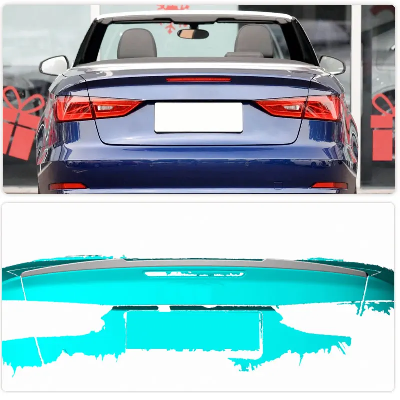 Carbon Fiber Rear Trunk Spoiler Wings for Audi A3 Sline S3 Convertible 2-Door 2014-2019 Car Rear Spoiler Boot Lid Wing Lip