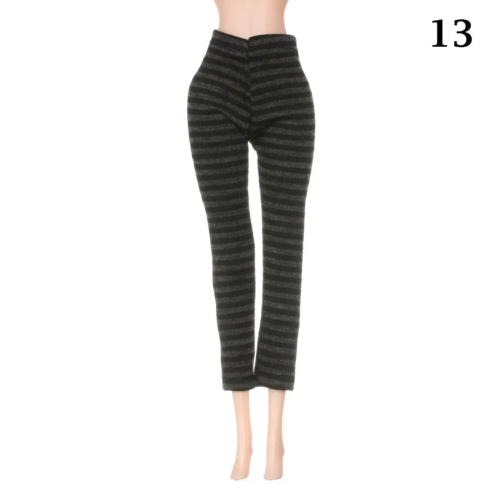 

18 стилей, аксессуары для кукол 1/6, одежда для кукол, эластичные брюки, брюки ярких цветов, ручная работа