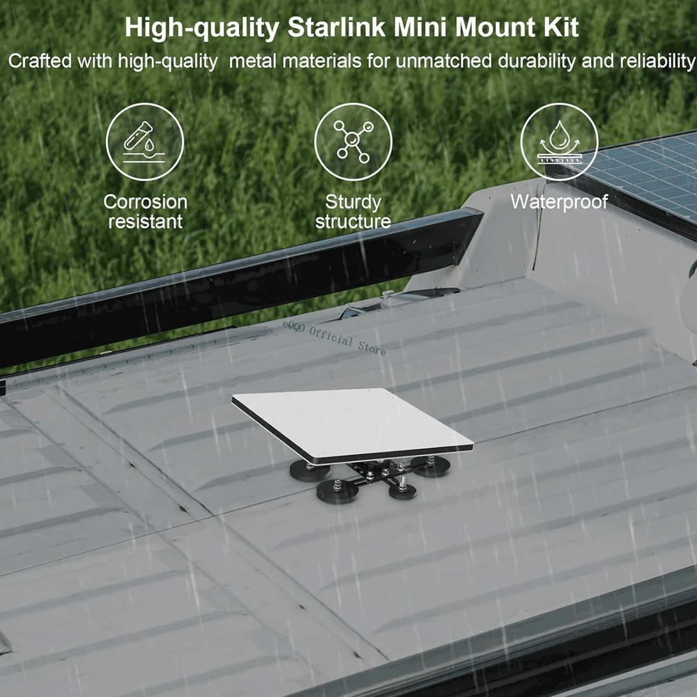 

211lbs Magnetic Roof Mount for Starlink Mini (V4) Dish,Angle-Adjustable with 6 Magnetic Bases Car&Yacht Mounting for Starlink V4