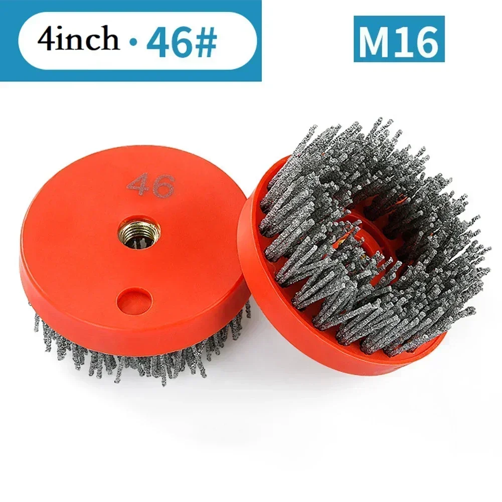 4inch 110mm M16 Circular Abrasive Nylon Brush Stone Polish Granite Marble Clean Workshop Equipment Power Tool Grinder Wheels