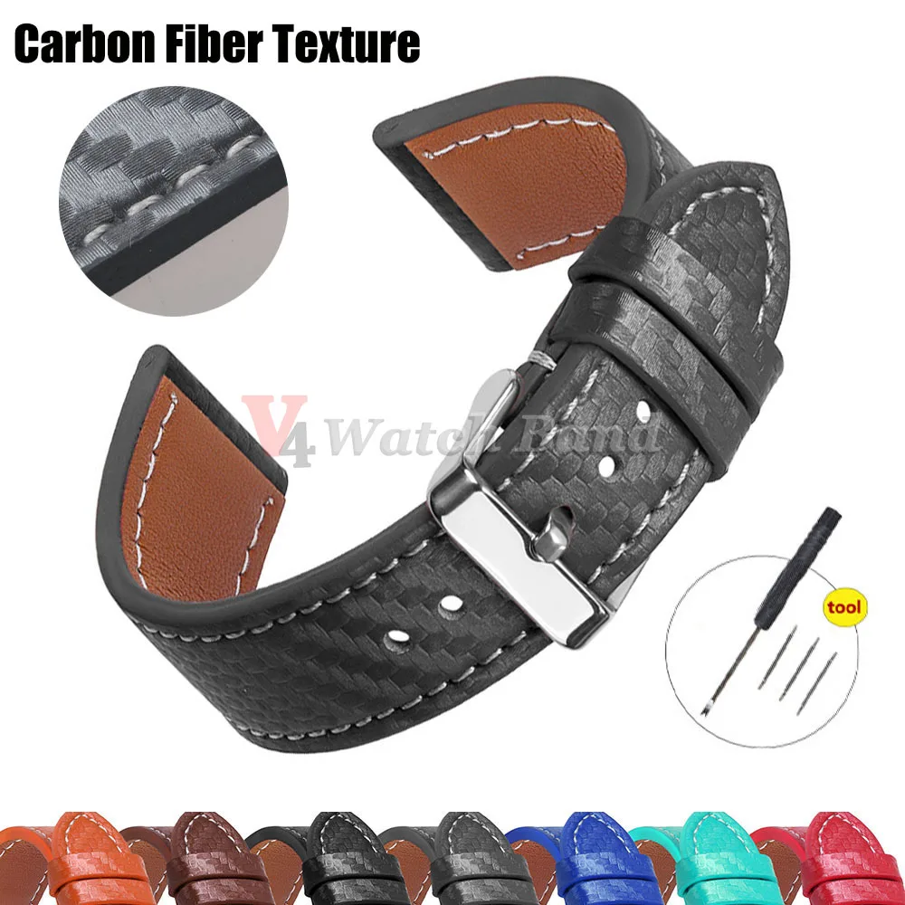 18mm 20mm 22mm 24mm Vintage Genuine Leather Watch Strap for Seiko for Swatch for Citizen Waterproof Bracelet Universal Strap