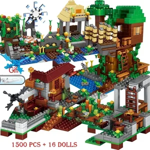 Minecraftinglys طوب بناء للأطفال ، متوافق مع My World Village ، Treehouse ، شلال ، حصان الحرب ، ألعاب كهدايا, جديد - تواريخ 2024 أفضل 10 هدايا تذكارية من Minecraft مبيعا - رقم 5