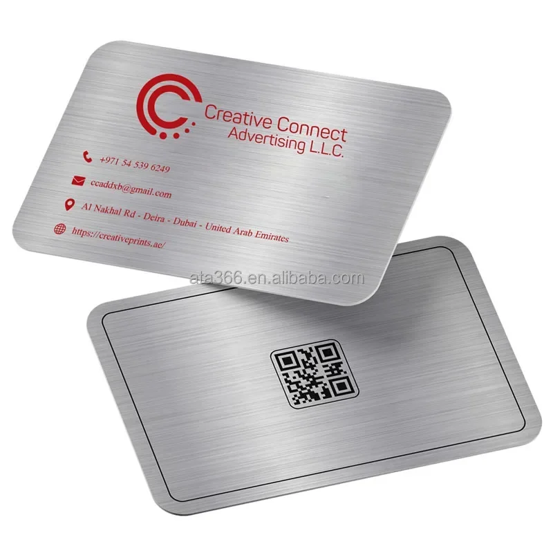5 بطاقات عمل معدنية بسعر المصنع مخصصة بطاقة ائتمان معدنية فارغة نقش بالليزر بطاقات فارغة التسامي