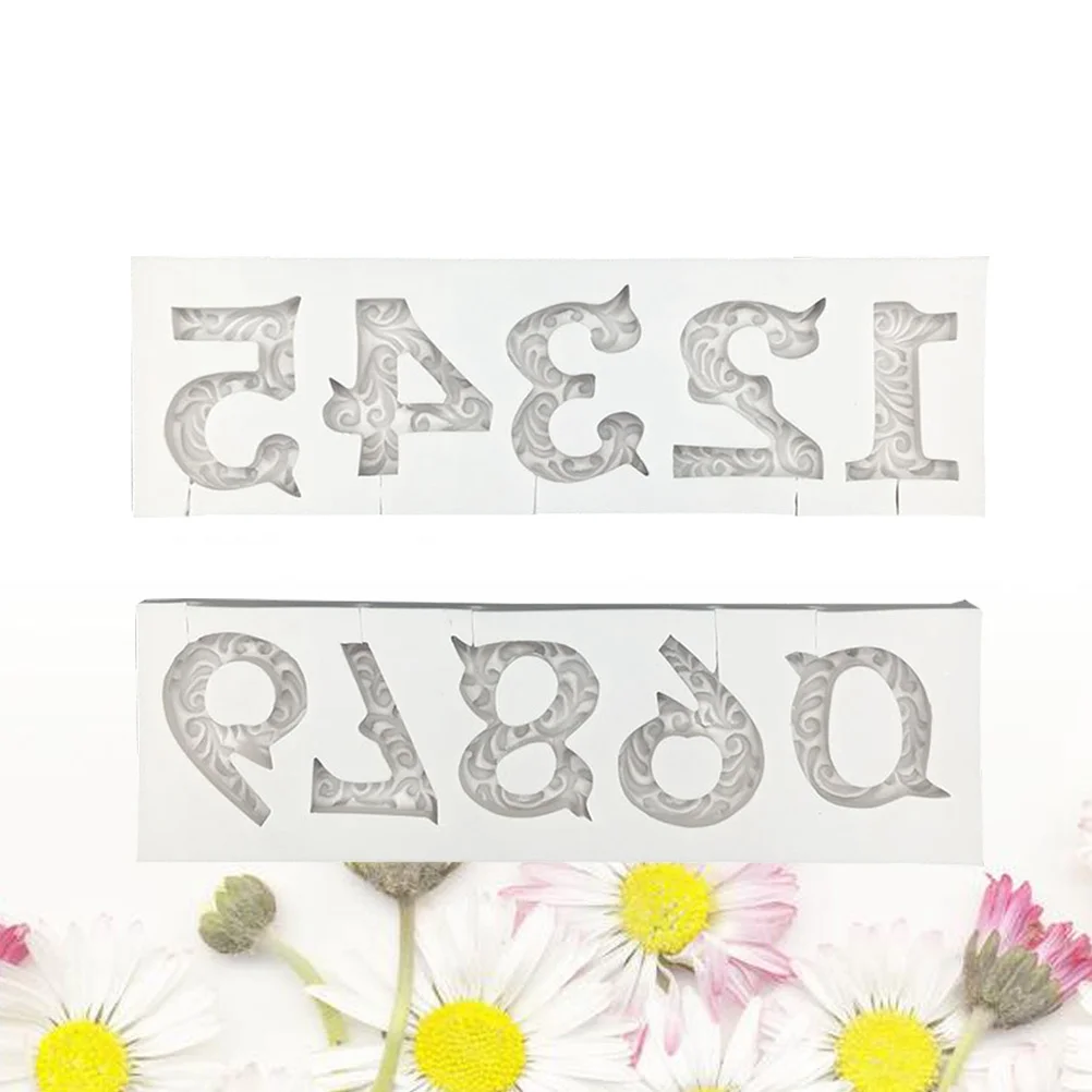 

Набор силиконовых форм для цифр, пищевая силиконовая форма с цифрами, форма для помадки, торта, шоколадных конфет, ледяного желе, выпечки, серый цвет