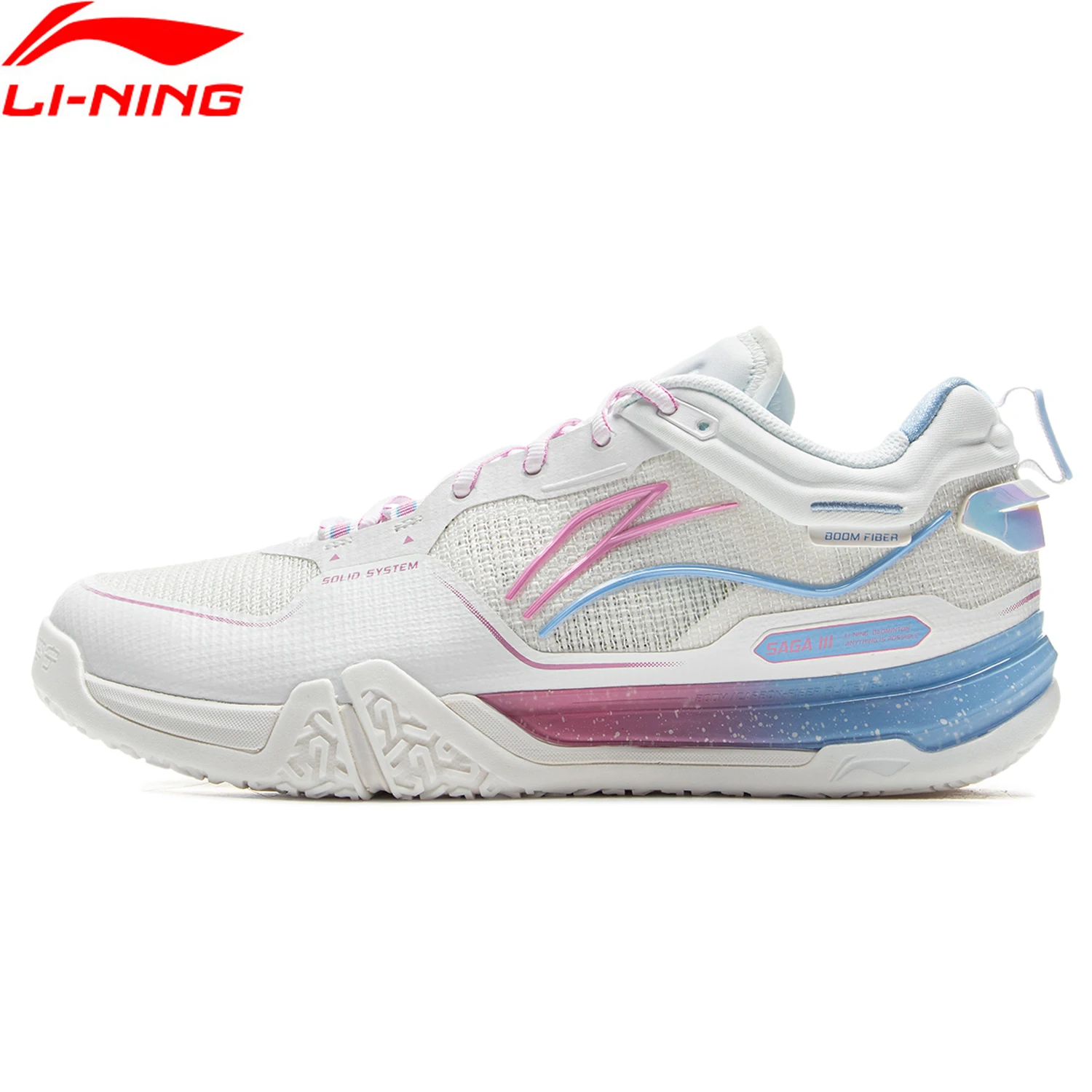 

Li-Ning унисекс SAGA III PRO обувь для бадминтона BOOM Cushion карбоновое волокно с подкладкой для мужчин и женщин кроссовки для соревнований AYAV001