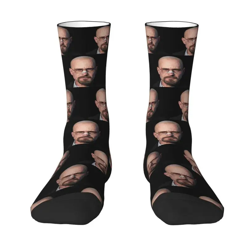 Calcetines de moda Breaking Bad Heisenberg para hombre y mujer, medias deportivas cálidas con estampado 3D de Walter White, Fútbol