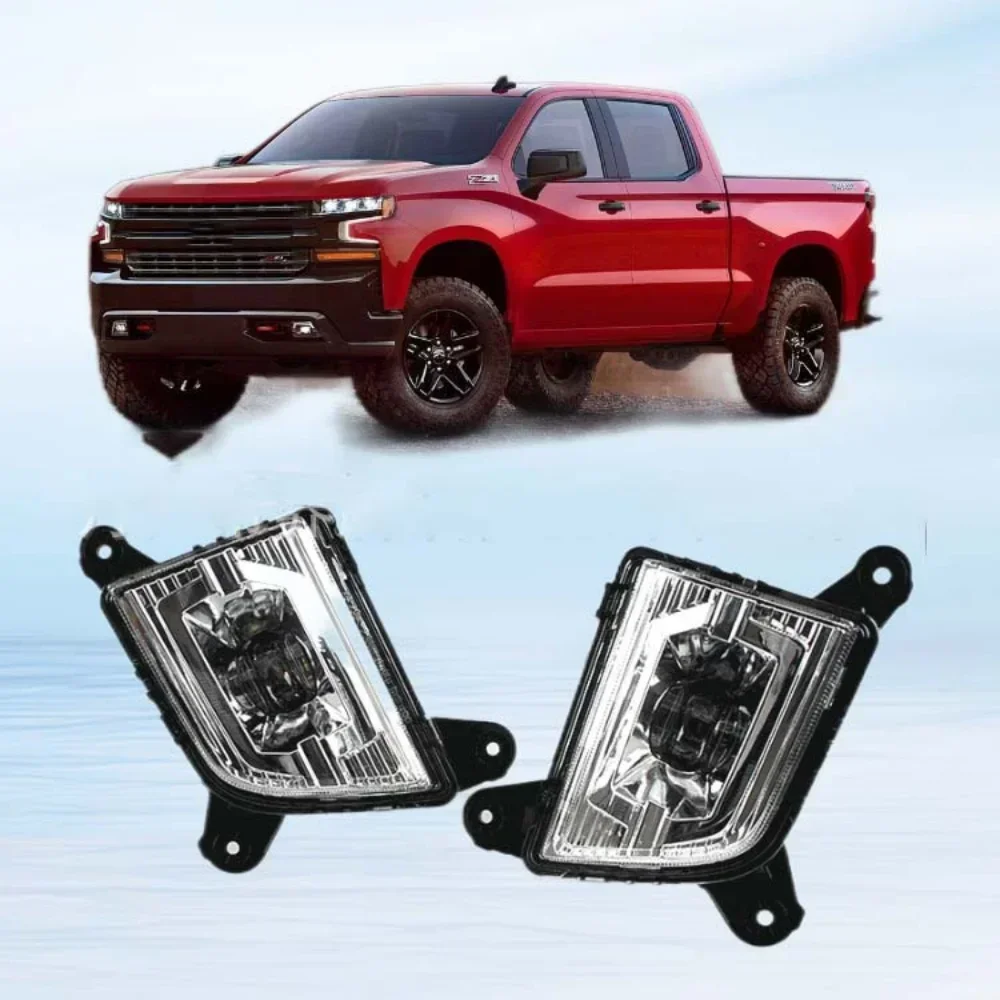 

LED Car Front Bumper Foglight Fog Lights Driving Lamp for Chevrolet Silverado 2019 2020 2021