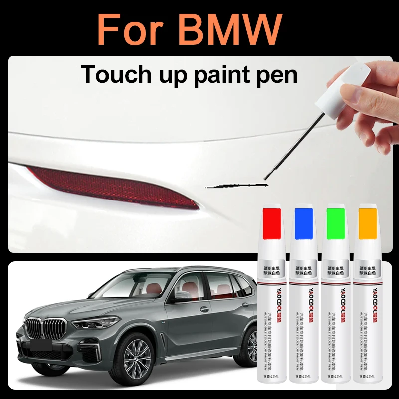 Paint and Clear Coat Repair Pens for BMW X1 X2 X3 X5 1,2,3,4,5 Spots and Match Original Factory Color Codes Carbon Black