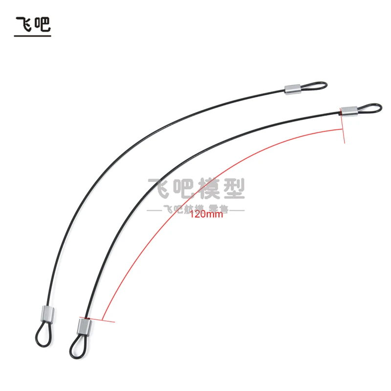 Cordón de hebilla de carcasa de coche simulado, hebilla R, cuerda de cordón antipérdida para 1/10 RC Crawler Car TRX4 Defender AXIAL SCX10 RC4WD