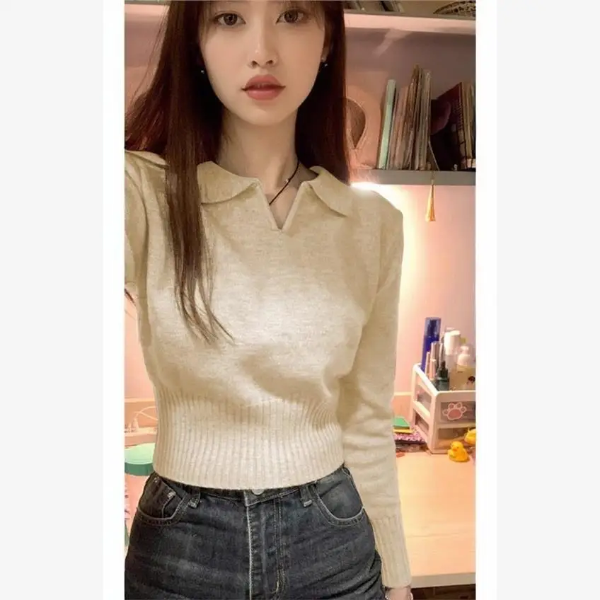 

Women's Knitted ort Waist-Cinching Base Layer Top Inner Wear Slim Fit Autumn Winter Turtlene Pullover Faionable irt
