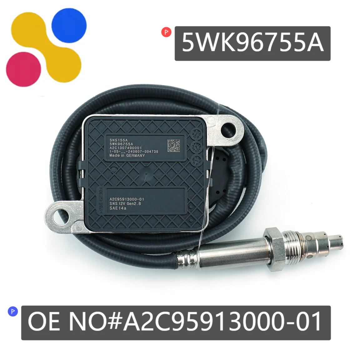 

5WK96755A SNS155A Nox Sensor For Uninox Top Quality Nitrogen Oxide Sensor 5WK9 6755A Factory Direct Sales Good Price Truck Parts