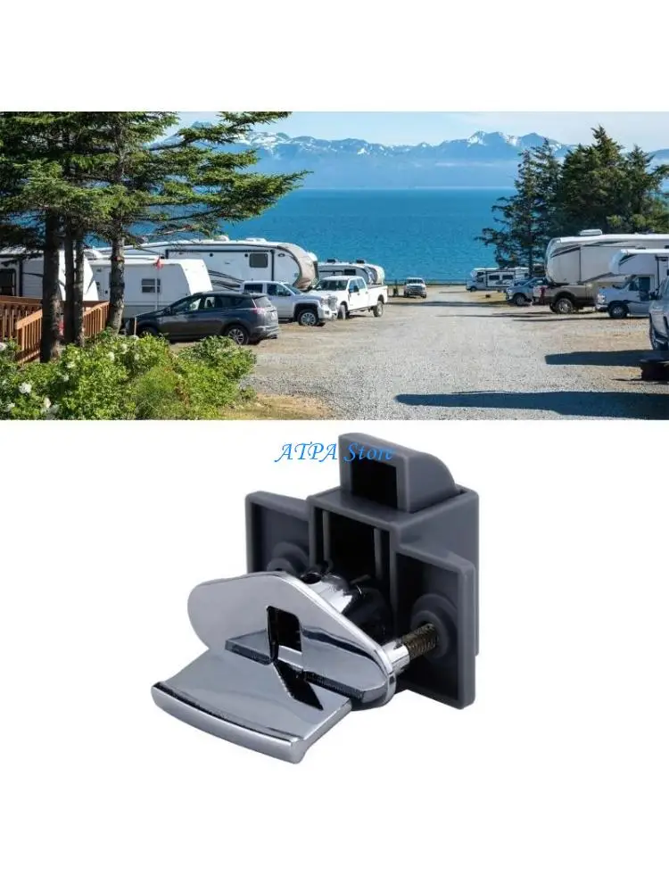 

U13C Keyless Cabinet Locks Push Button Locks Convertible Door Catches Simpe Operate for Secure Storage in RVs Campers & Boats