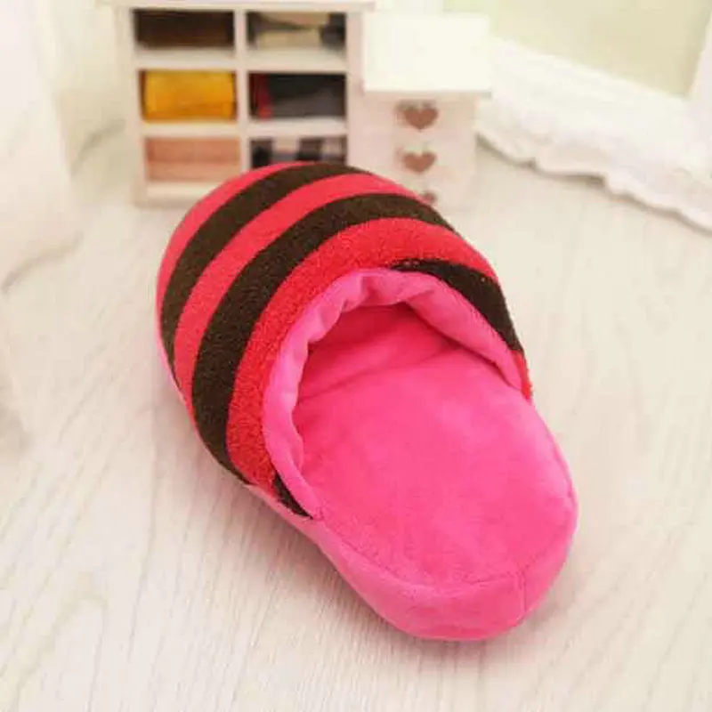 Dog Toy Pet Dog Plush Toy Sounding Toys Teeth-resistant Dog Toy Love Slippers Pet Supplies Dog Toys for Small Dogs Pet Toys