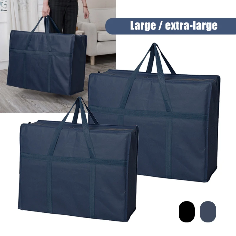 

Portable Non-woven Clothing Quilt Storage Bag Home Quilt Finishing Storage Bag Moving Large Multi-functional Sundries Storage