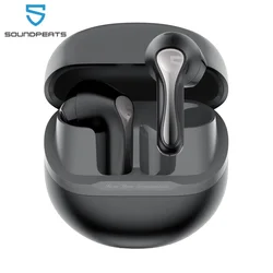 SoundPEATS Air5 ANC Bluetooth 5.4 Fones de ouvido sem fio com áudio de alta resolução,aptX sem perdas,CVC V8.0,6MIC AI chamada redução de ruído,IPX5