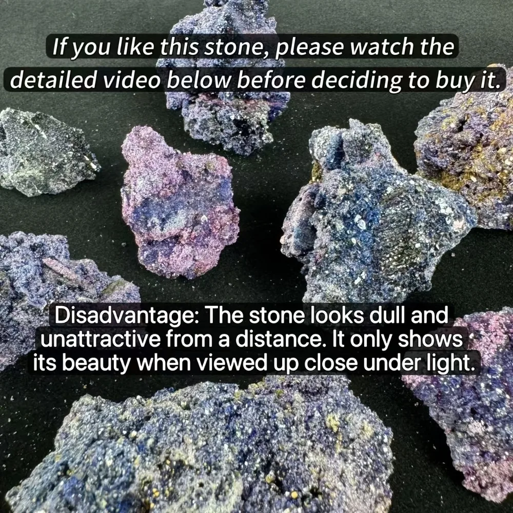 Sapphire Rough, Sparkling Natural Corundum Blue Crystal Specimens, Latest Unearthed Minerals from Earth, Perfect for Home