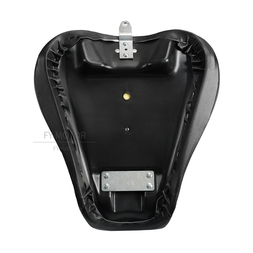 Black Driver Rider Solo Seat Motorcycle PU Leather Pad For Harley Davidson Sportster XL883 1200 Forty Eight 48 72 1983-2003 2002