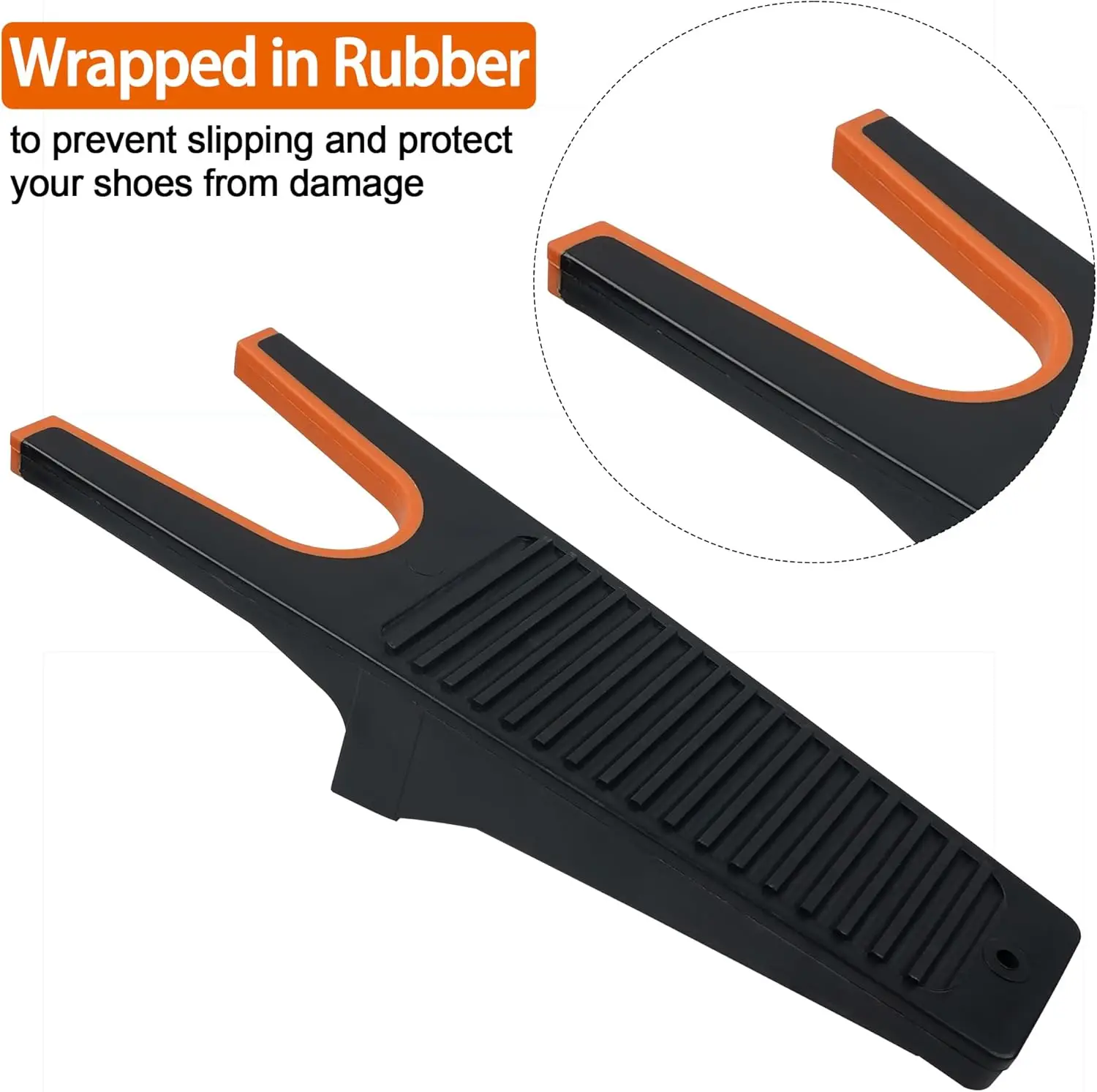 مقبس التمهيد مع مقابض مطاطية غير ملطخة مزيل التمهيد لأحذية رعاة البقر مجتذب التمهيد للخواض وأحذية العمل
