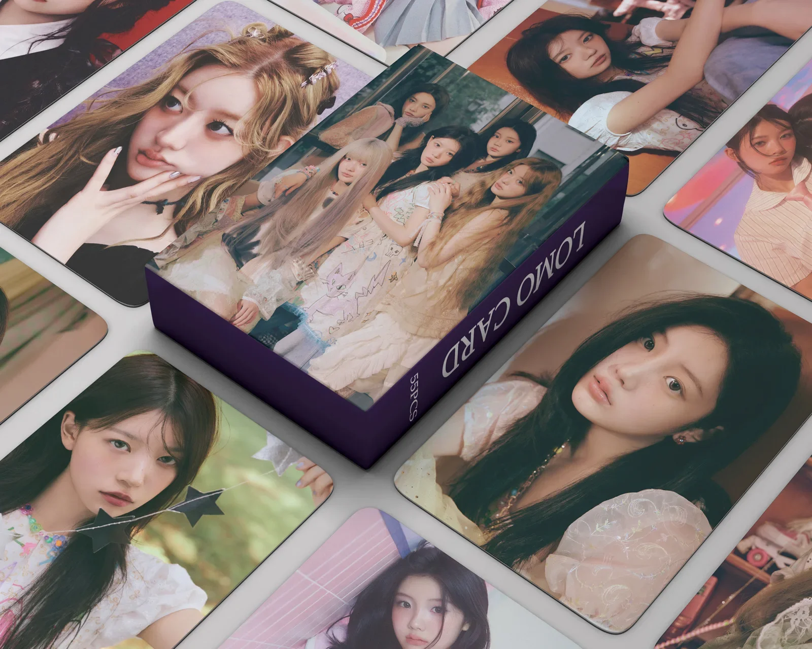 55pcs/set Kpop ILLIT Lomo Cards I’LL LIKE YOU Photo Album Photocards YUNAH MINJU HD High Quality Postcard