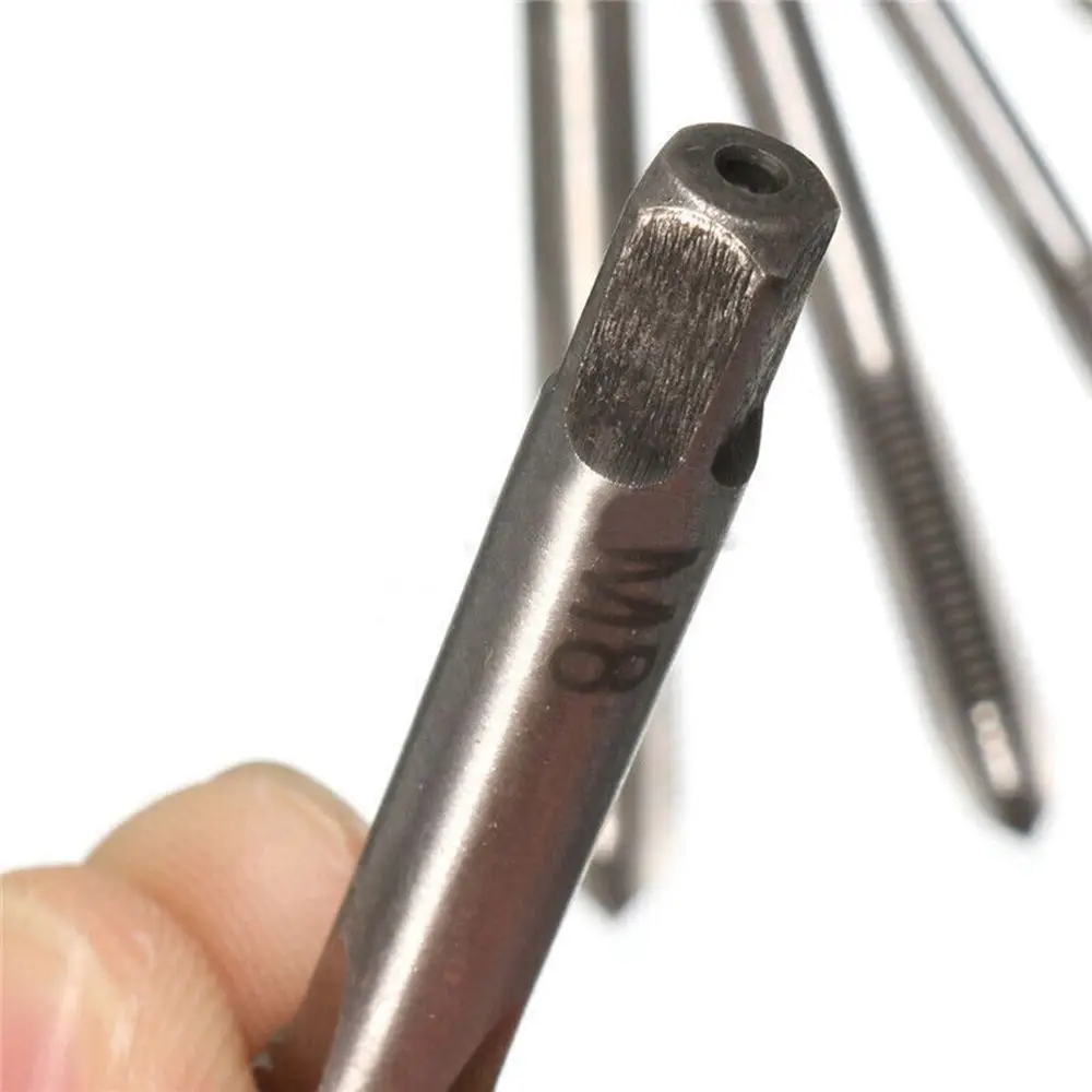 Máquina HSS con punta en espiral, tornillo recto estriado, rosca de mano, brocas de grifo, M3, M4, M5, M6, M8