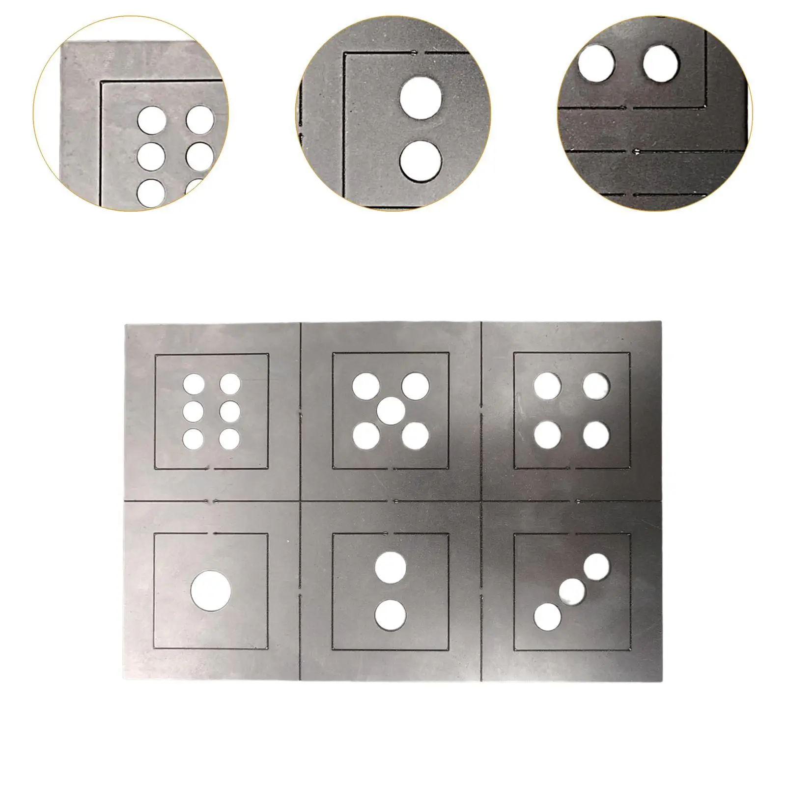 Kit cubo per pratica di saldatura per principianti Acciaio inossidabile 2,6x2,6x2,6 pollici